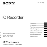 Sony ICD-BX700 Instruções de operação