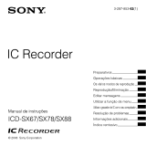 Sony ICD-SX68 Instruções de operação