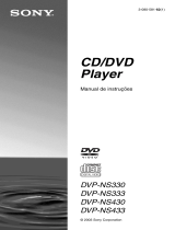 Sony DVP-NS433 Instruções de operação