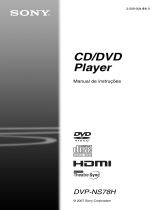 Sony DVP-NS78H Instruções de operação