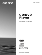 Sony DVP-F35P Manual do proprietário