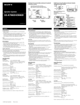 Sony SS-X90ED Manual do usuário