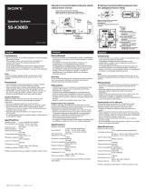Sony SS-X30ED Instruções de operação