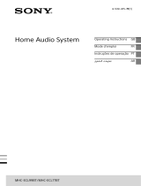 Sony MHC-ECL99BT Instruções de operação