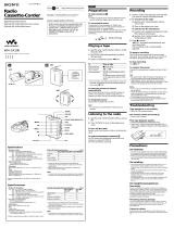 Sony WM-GX100 Instruções de operação