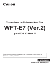 Canon Wireless File Transmitter WFT-E7 B Manual do usuário