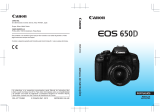 Canon EOS 650D Manual do usuário