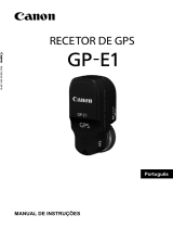 Canon GPS RECEIVER GP-E1 Manual do usuário