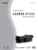 Canon LEGRIA HF G40 Manual do usuário