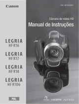 Canon LEGRIA HF R18 Manual do usuário