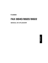 Canon FAX-B822 Manual do usuário