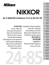 Nikon AF-S NIKKOR 24-85mm f/3.5-4.5G ED VR Manual do usuário