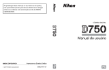 Nikon D750 Manual do usuário