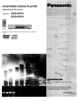 Panasonic DVDRV31 Manual do proprietário