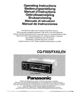 Panasonic CQFX65LEN Instruções de operação