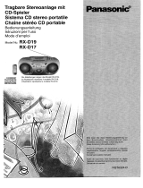 Panasonic RXD19EG Manual do proprietário