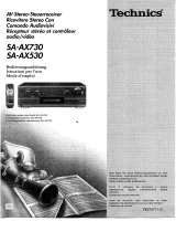 Panasonic SAAX530 Manual do proprietário