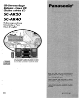 Panasonic SCAK20 Manual do proprietário