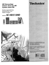 Panasonic SCHD515MD Instruções de operação
