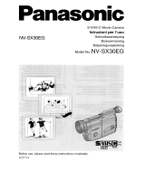 Panasonic NVSX30EG Instruções de operação