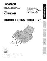 Panasonic KXF1820BL Instruções de operação