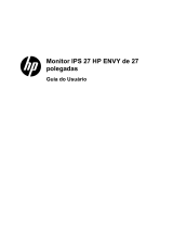HP ENVY 27 27-inch Diagonal IPS LED Backlit Monitor Guia de usuario