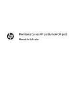 HP Z Display Z34c 34-inch Ultra Wide Curved Display Manual do usuário