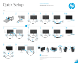 HP EliteDisplay E243d 23.8-inch Docking Monitor Guia de instalação rápida