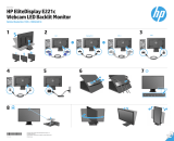 HP EliteDisplay E221c 21.5-inch Webcam LED Backlit Monitor Guia de instalação