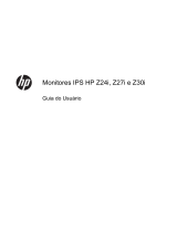HP Z Display Z27i 27-inch IPS LED Backlit Monitor Guia de usuario