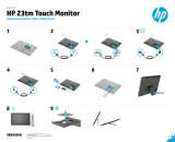HP Pavilion 23tm 23-inch Diagonal Touch Monitor Guia de instalação