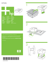 HP LaserJet 500-sheet Input Tray Guia de usuario