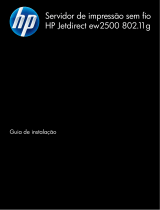 HP Jetdirect ew2500 802.11b/g Wireless Print Server Guia de instalação