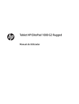 HP ElitePad 1000 G2 Rugged Tablet Manual do usuário