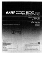 Yamaha CDC-805 Manual do proprietário