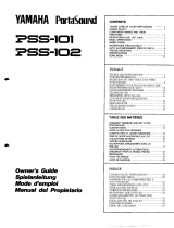 Yamaha PSS-102 Manual do proprietário