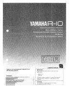 Yamaha R-10 Manual do proprietário