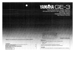 Yamaha GE-3 Manual do proprietário