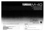 Yamaha M-40 Manual do proprietário