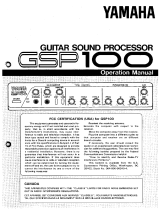 Yamaha GSP100 Manual do proprietário