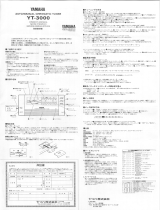 Yamaha YT-3000 Manual do proprietário