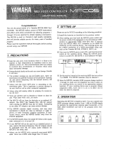 Yamaha MFC05 Manual do proprietário