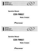 Pioneer Car Stereo System CDX-FM657 Manual do usuário