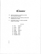 Candy PCPSA640/1FX Manual do usuário