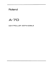 Roland A-70 Manual do usuário