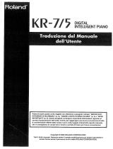 Roland KR-7 Manual do usuário