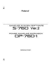 Roland S-760 Manual do usuário