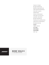 Bose Solo 5 TV sound system Manual do proprietário
