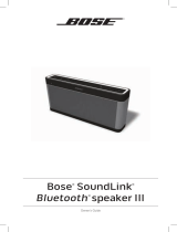 Bose SoundLink Bluetooth speaker III Manual do proprietário