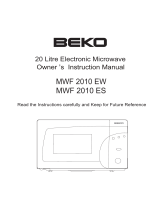 Beko MWF 2010 EW Manual do proprietário